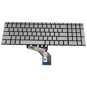 DURAFORCE Silver Keyboard For HP 15s-dy 15s-dy2000 15s-dy2073dx 15s-dy2046ms 15s-dy2xxx US