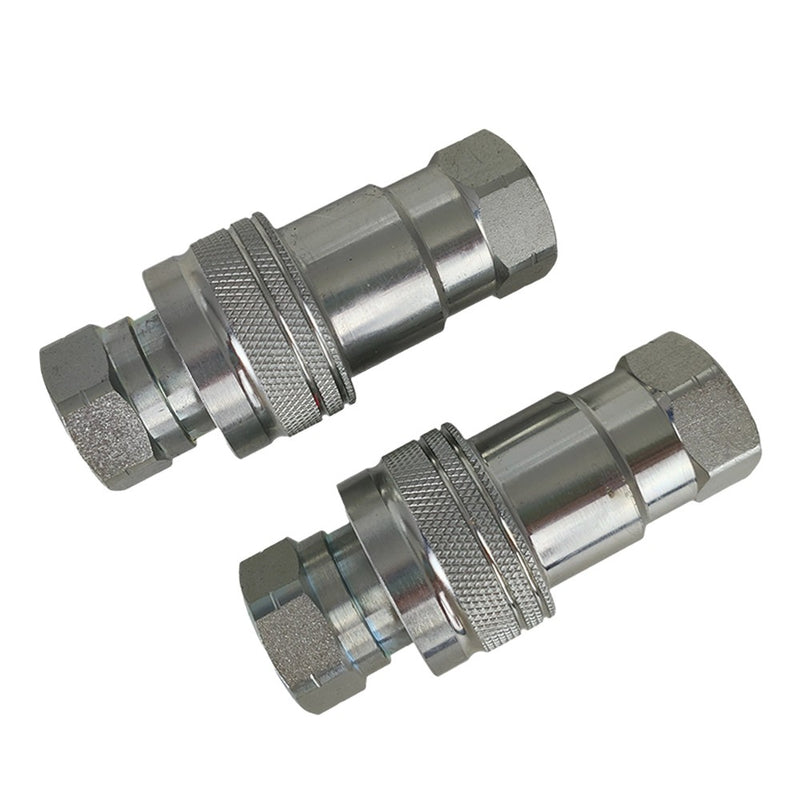 DURAFORCE 2Sets For Pioneer Ball Style 1/2" NPT Hydraulic Coupler Quick Connect Coupling
