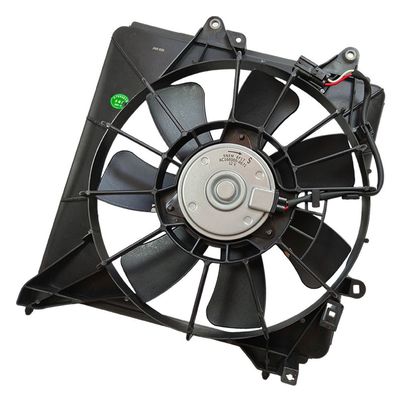 DURAFORCE For Honda Fit 2009-2014 A/C Condenser Fan Assembly Passenger Side | Single Fan