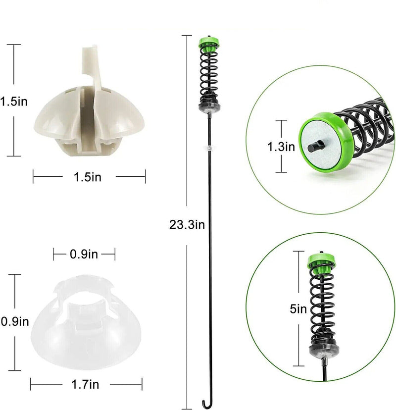DURAFORCE 4Pcs W11130362 Washer Suspension Rod Kit For Whirlpool W10594080 Washing Machine