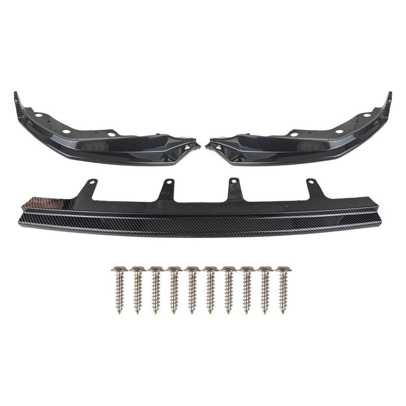 DURAFORCE Carbon Fiber Style M Front Bumper Lip For 2019-22 Bmw G20 3 SERIES 330I M340I