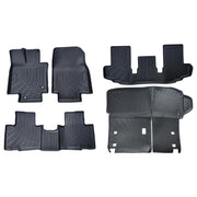 DURAFORCE For 2020-2025 Toyota Highlander 7 Seat Floor Mats + Rear Trunk Cargo Liner