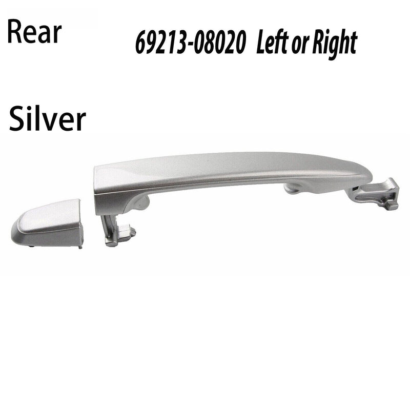 Rear L R Outside Door Handle Silver without Keyhole for Toyota Sienna
