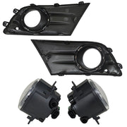 DURAFORCE New A Pair Fog Light W/Cover&Chrome Trim For Honda Pilot 2012-2013-2014-2015 US
