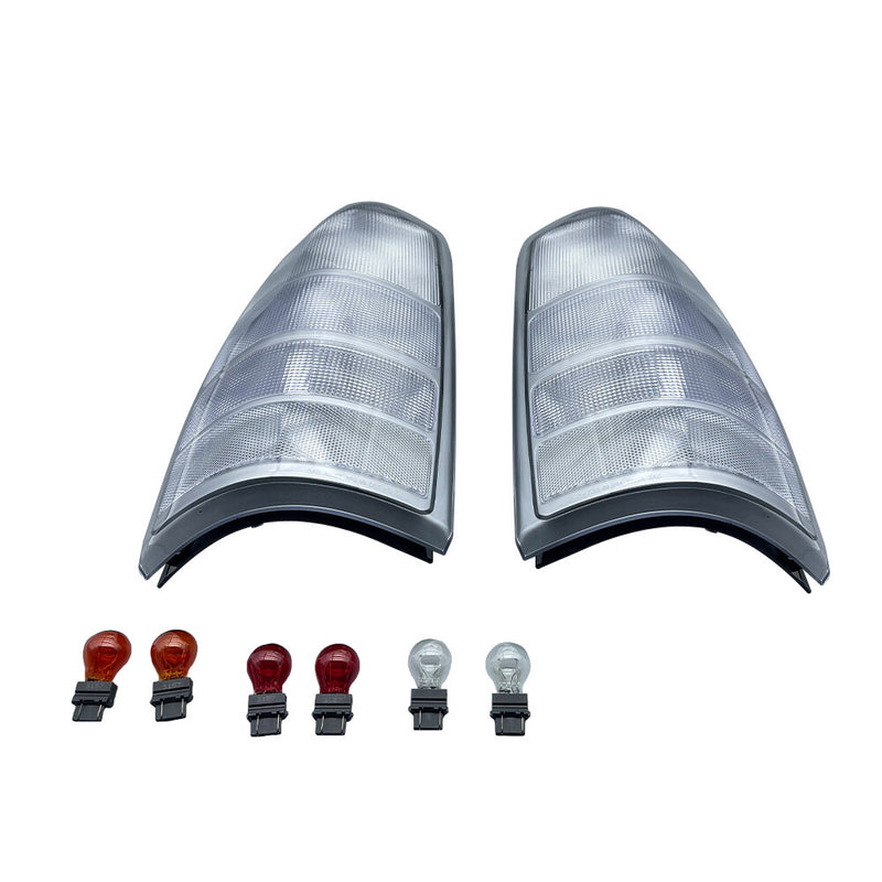DURAFORCE All CLEAR For 1999-02 Chevy Silverado Pickup Truck US Rear Tail Light Set