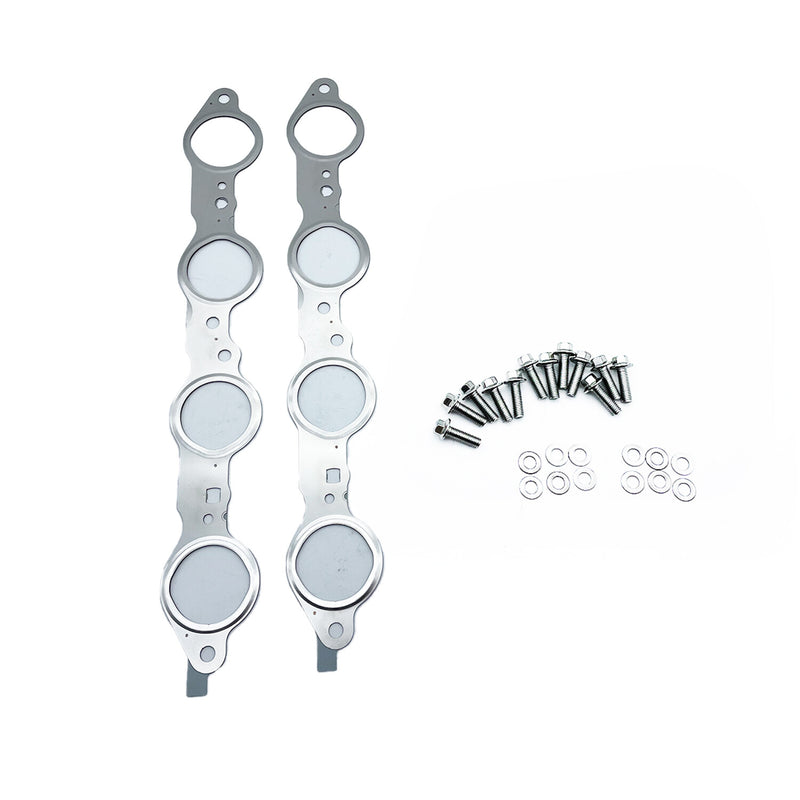 DURAFORCE For LS1 4.8 5.3 5.7 6.0 6.2L LS MLS Exhaust Manifold Header Gasket Pair W/Bolts