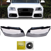 DURAFORCE Headlight Headlamp Lens Cover For Audi Q5 2013 2014 2015 2016 2017 Left & Right
