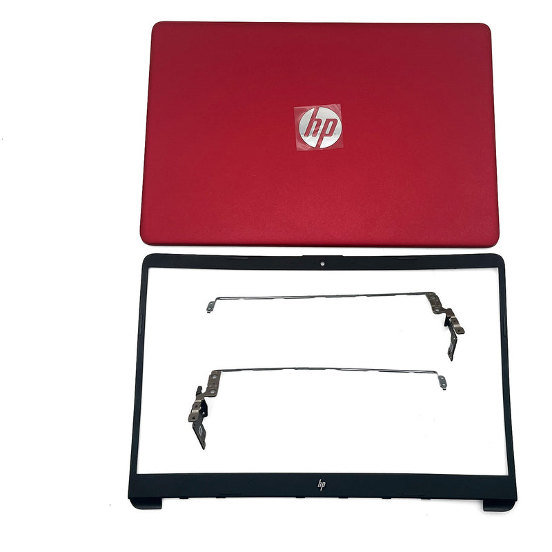 DURAFORCE New For HP 15-DW 15-dw1083wm 15-DW1XX Back Cover & Hinges & Bezel Red M03725-001