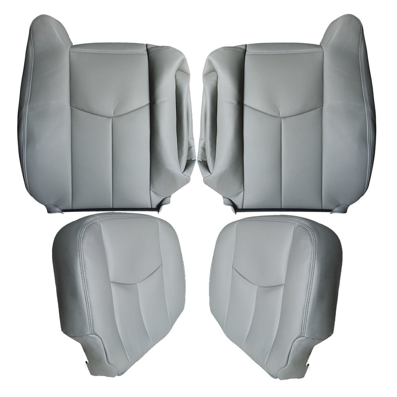 DURAFORCE Driver & Passenger Leather Seat Cover For 2003 2004 -2006 Chevy Tahoe Suburban