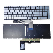 DURAFORCE New Silver Keyboard Backlit For HP ENVY 17m-cg1013dx 17m-cg0013dx 17m-cg0xxx US