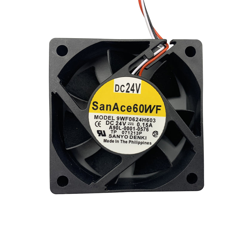 DURAFORCE New Cooling Fan 9WF0624H603 24V 0.15A 3-Wires Black For FANUC A90L-0001-0576 USA
