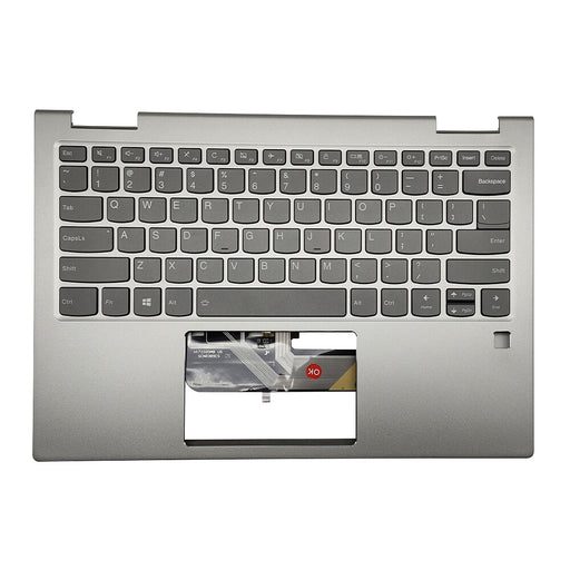 DURAFORCE New Palmrest w/ Backlit Keyboard For Lenovo Yoga 730-13IKB Silver 5CB0Q95936 US