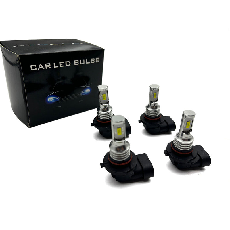 DURAFORCE 9006 9005 LED Headlights Kit Combo Bulbs 10000K High Low Beam Super White Bright