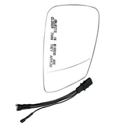 DURAFORCE 4Pin Passenger Right Side Mirror Glass Fit For 2010 2011-2016 BMW 528 550 535