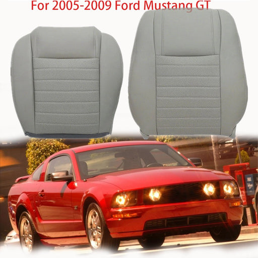 DURAFORCE Front Driver Top & Bottom Leather Covers For 2005 2006 -2009 Ford Mustang GT