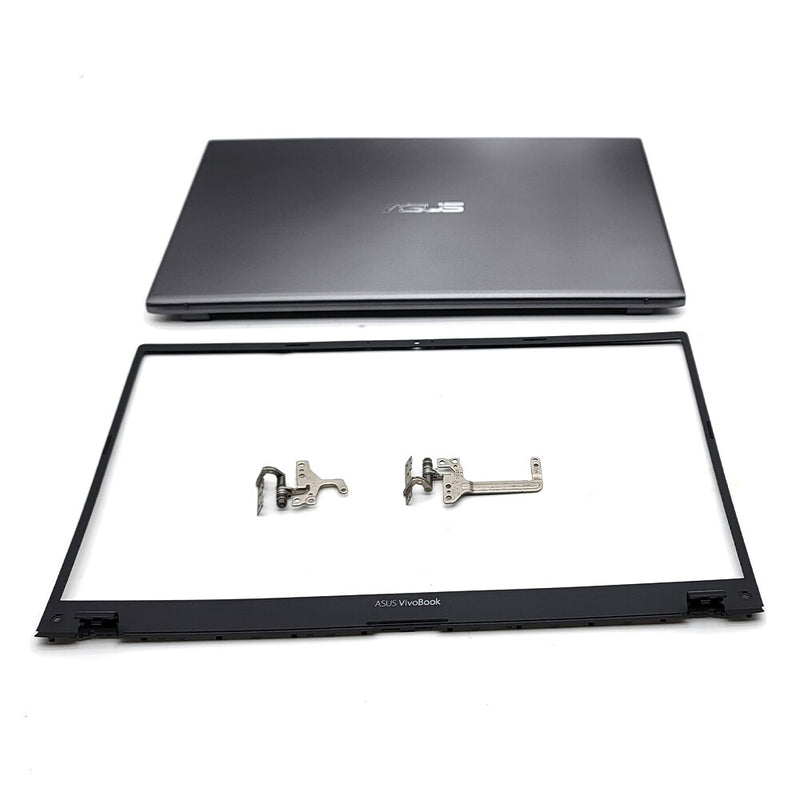 DURAFORCE New LCD Back Cover+Bezel+Hinges For ASUS VivoBook X512 X512U V5000F Top Gray US