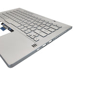 DURAFORCE For Asus GA401Q GA401 GA401I GA401U 14in Palmrest Cover Backlit Keyboard Silver