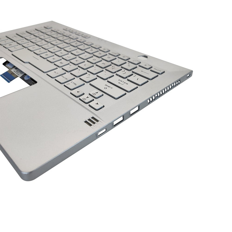 DURAFORCE For Asus GA401Q GA401 GA401I GA401U 14in Palmrest Cover Backlit Keyboard Silver