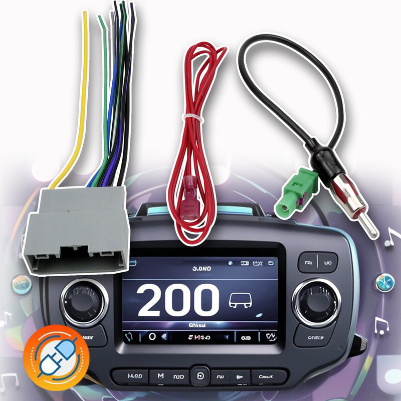 DURAFORCE For 2006-16 Dodge Car Radio Stereo Wiring Harness with Antenna Adapter Connector