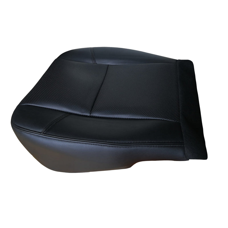 DURAFORCE For 2007 2008-2014 Cadillac Escalade Driver Side Bottom Leather Seat Cover Black