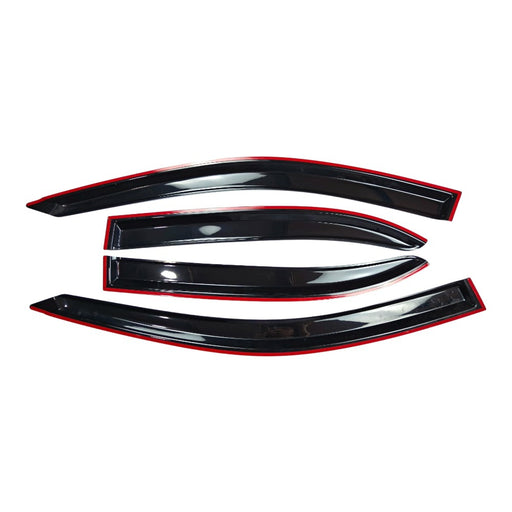 DURAFORCE WAVY 3D STYLE WINDOW VISOR VENT SHADE FOR 2003-2008 TOYOTA COROLLA
