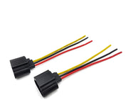 DURAFORCE Wire Pigtail Female Nylon 9008 H13 Two Harness Headlight Bulb Socket Connector