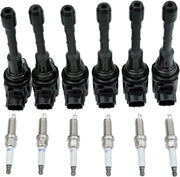 DURAFORCE 6 UF550 Ignition Coil Iridium Spark Plug for V6 3.5L 09-20 Nissan Maxima Murano
