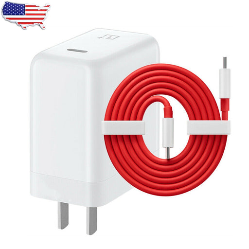 DURAFORCE 65W Charger Dual Type-C Cable Fits For Oneplus 7 Pro/7T Pro/8 Pro/8T/9 Pro US