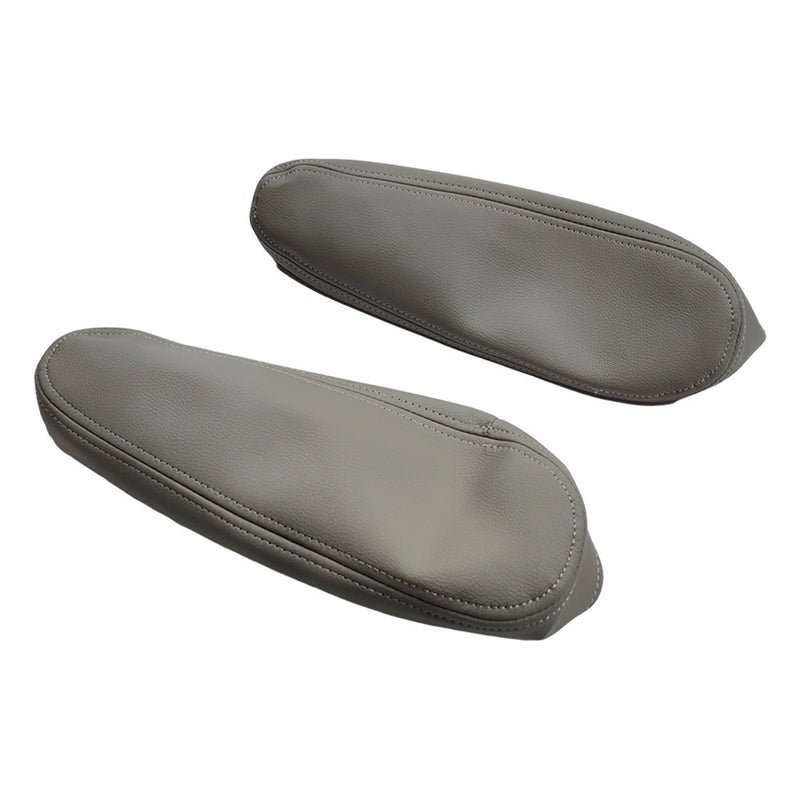DURAFORCE NEW Leather Seat Armrest Covers Size Gray Fits For 2001-2007 Toyota Sequoia