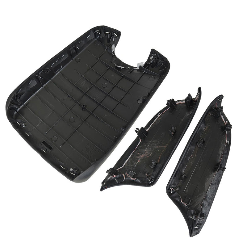 DURAFORCE Car Center Console Cover Front Door Panels Armrest Black for Honda Accord 08-12