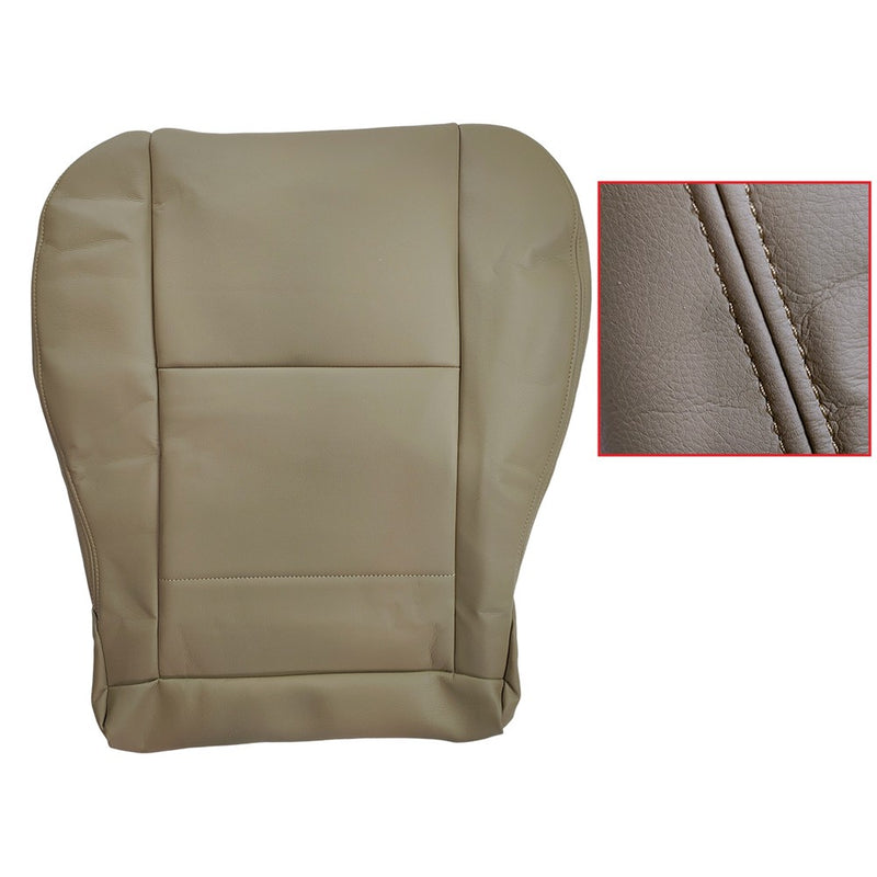 DURAFORCE Driver Side Bottom Leather Seat Cover Tan For 2000-2004 Toyota Tundra Sequoia