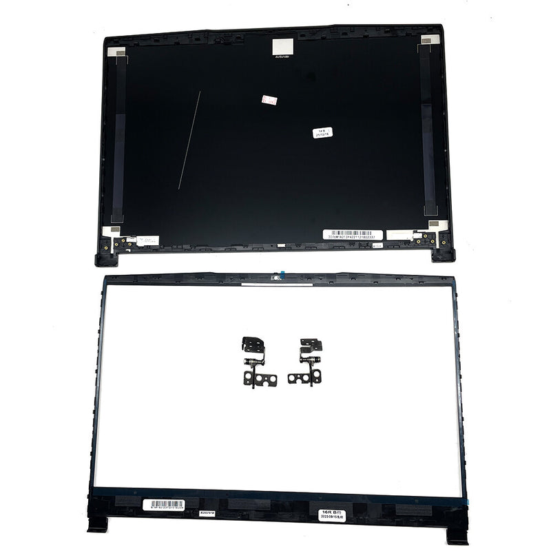 DURAFORCE New For MSI GF63 GF63VR 8RC 8RD MS-16R1 MS-16R4 Top Back Cover & Bezel Hinges US