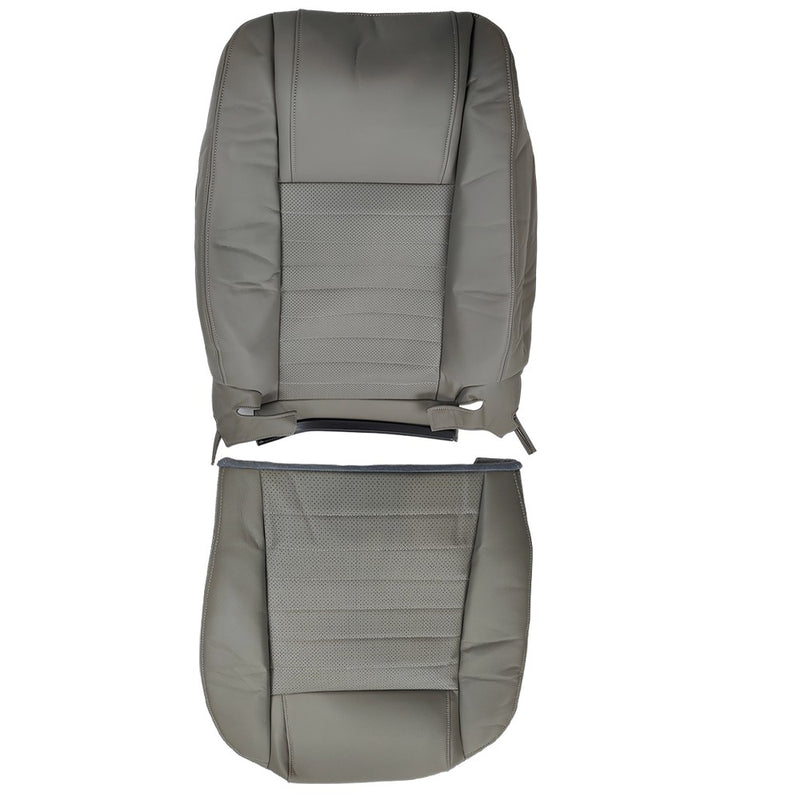 DURAFORCE Front Driver Top & Bottom Leather Covers For 2005 2006 -2009 Ford Mustang GT