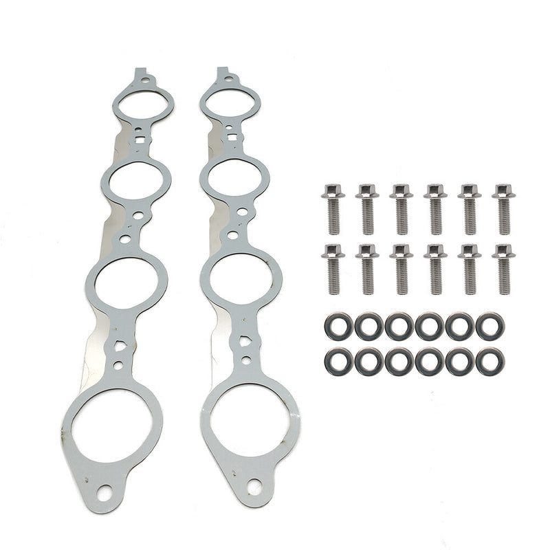 DURAFORCE For LS1 4.8 5.3 5.7 6.0 6.2L LS MLS Exhaust Manifold Header Gasket Pair W/Bolts