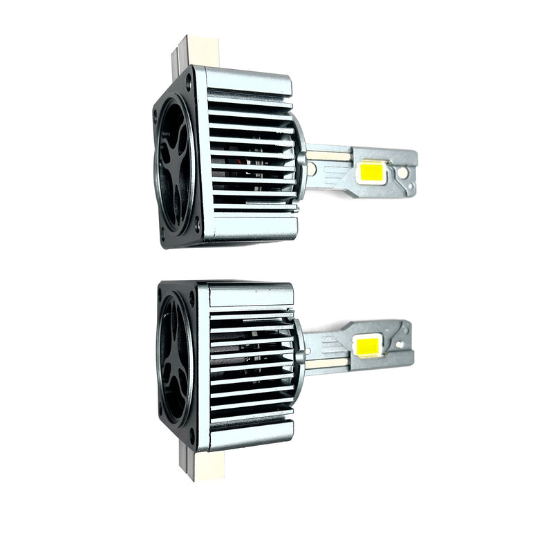 DURAFORCE For 2Pcs D3S D3R LED Headlight Bulbs 120W 6500K Super White HID Xenon Conversion