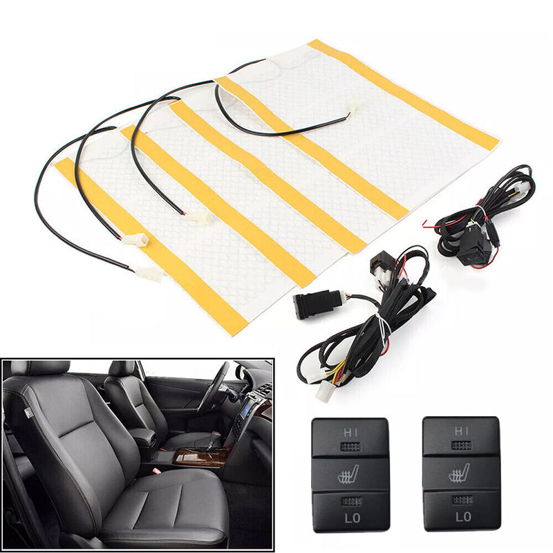 DURAFORCE Car seat heater for 2 seats,heated seat,new model switch for many Toyota car
