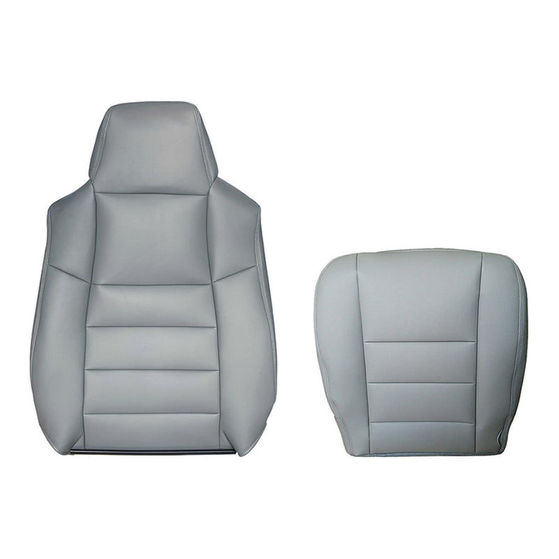 DURAFORCE For 2002-2007 Ford F250 F350 Super Duty Driver Side Leather Seat Cover Gray
