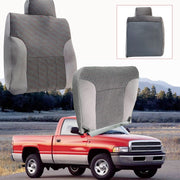 DURAFORCE For 1994-1997 Dodge Ram 1500 2500 3500 Front Driver Bottom Top Cloth Seat Cover