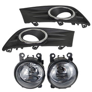 DURAFORCE New A Pair Fog Light W/Cover&Chrome Trim For Honda Pilot 2012-2013-2014-2015 US