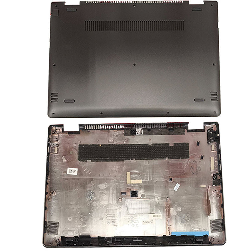 DURAFORCE For Lenovo Flex 4-14 Flex 4-1470 4-1480 Bottom Case Base Cover AP1JE000800 Black