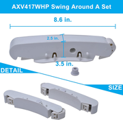 DURAFORCE Pool Cleaner Kit AXV417WHP Compatible For Hayward Navigator Pool Vac Ultra Pool