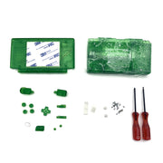 DURAFORCE New For Nintendo DS Lite Full Replacement Top & Bottom Housing Shell Clear Green