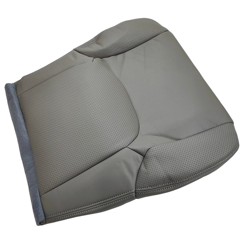DURAFORCE For 2005-2021 Nissan Frontier Driver Bottom Perforated Leather Seat Cover Gray