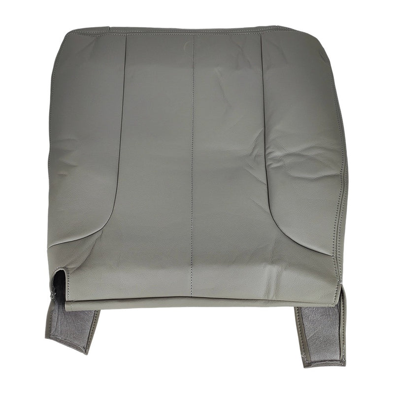 DURAFORCE Passenger Bottom Leather Seat Cover Gray Fit For 2002 - 2005 Dodge Ram 1500 SLT
