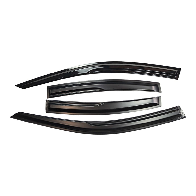 DURAFORCE FOR 2021-2025 LEXUS IS300 IS350 PREMIUM BLACK TRIM WINDOW VISOR RAIN GUARD US