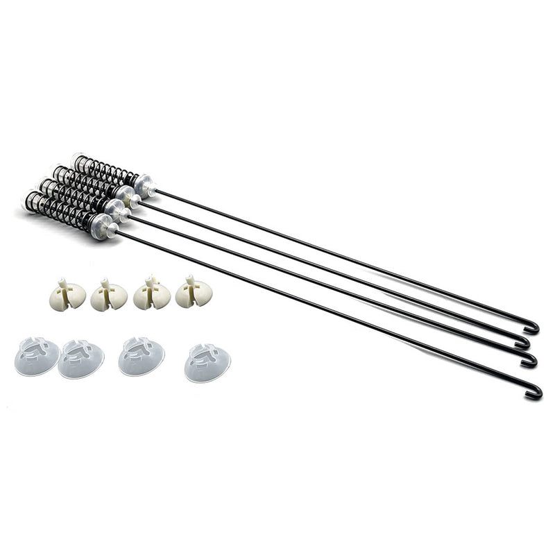 DURAFORCE W11217817 Washer Suspension Rod Kit 4 Pack for Whirlpool for Maytag 4844566