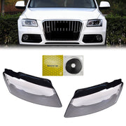 DURAFORCE Headlight Headlamp Lens Cover For Audi Q5 2013 2014 2015 2016 2017 Left & Right