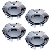 DURAFORCE New Chrome ABS Center Caps 4PCS for Chevy Suburban 2007-2014 for 7.2" Diameter