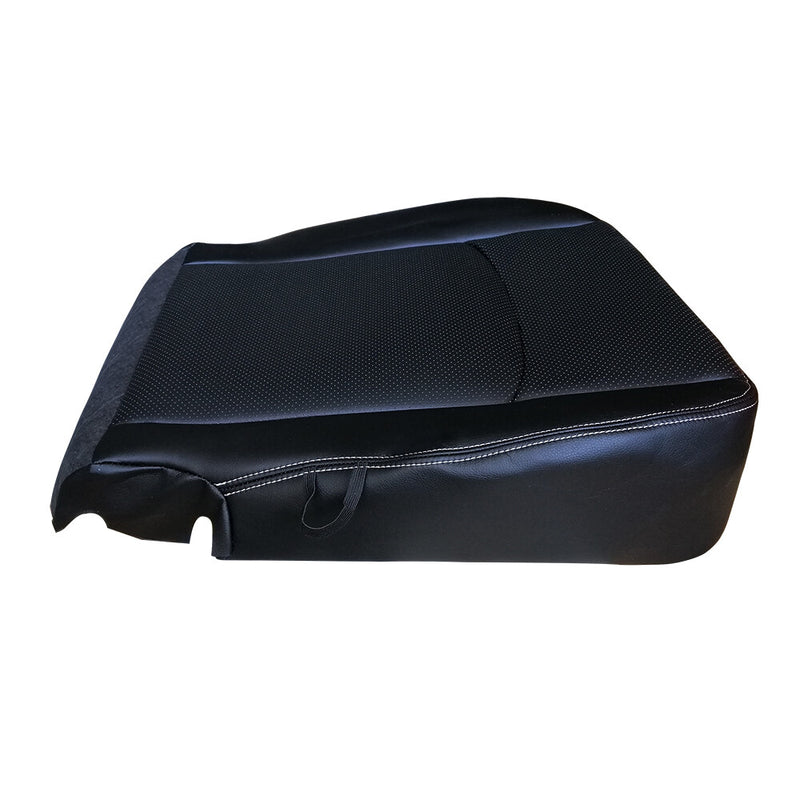 DURAFORCE For 2013-2018 Dodge Ram 1500 2500 Laramie Driver Bottom Leather Seat Cover Black