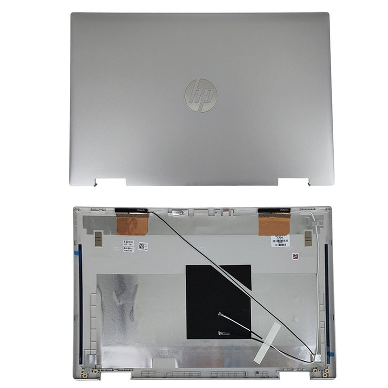 DURAFORCE New Thin Back Cover w/Cable For HP Pavilion X360 15-ER Top Silver Lid M45108-001